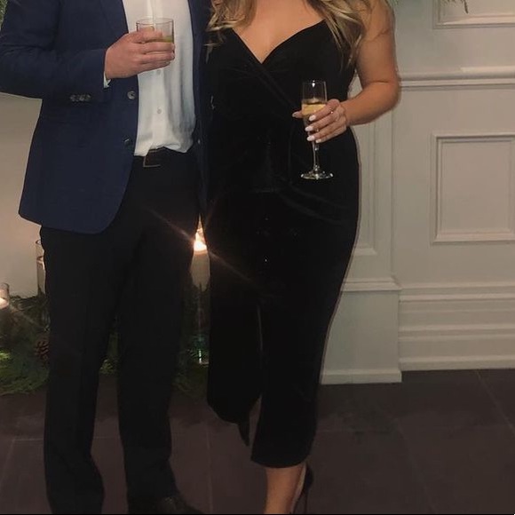 Black sparkle midi dress - Picture 1 of 4